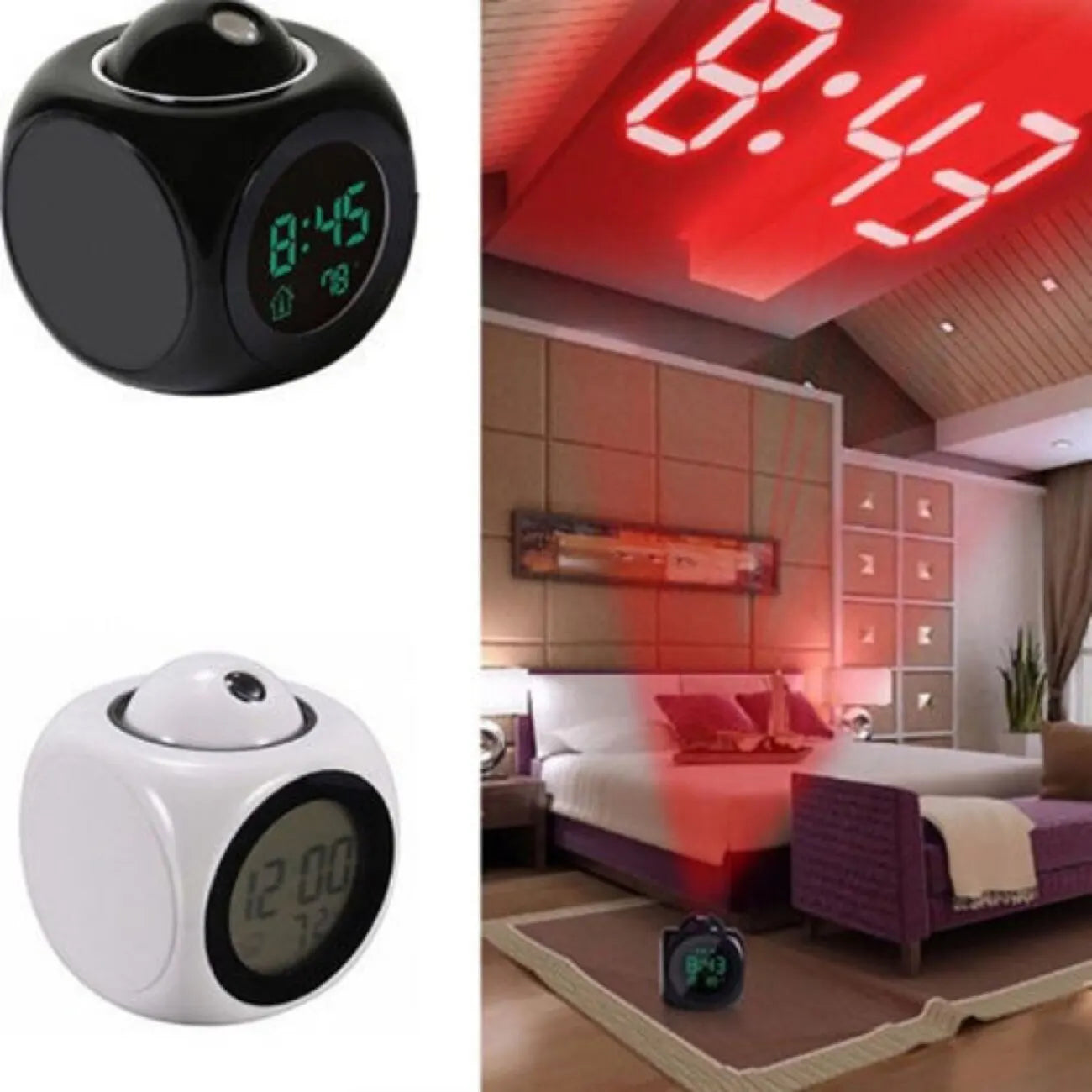 SnoozeMaster – Multifunctional Digital Clock with Projection and Alarm