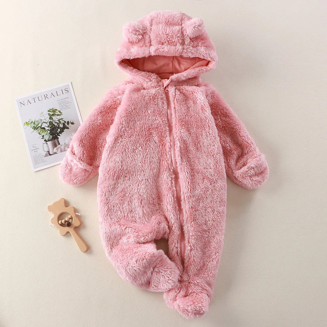 CozyCuddle - Mysig nyfödd Onesie med huva