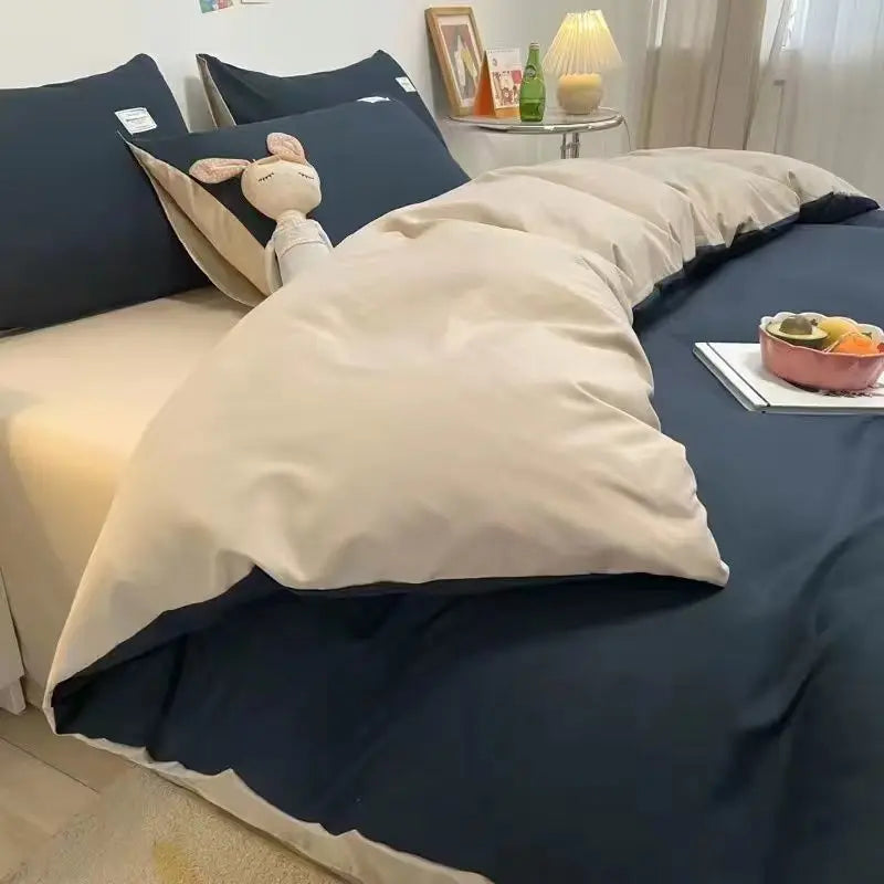 Juego de cama para niños en azul suave