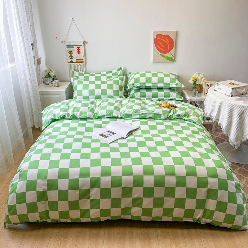 Zachte Checkerboard Beddengoedcollectie