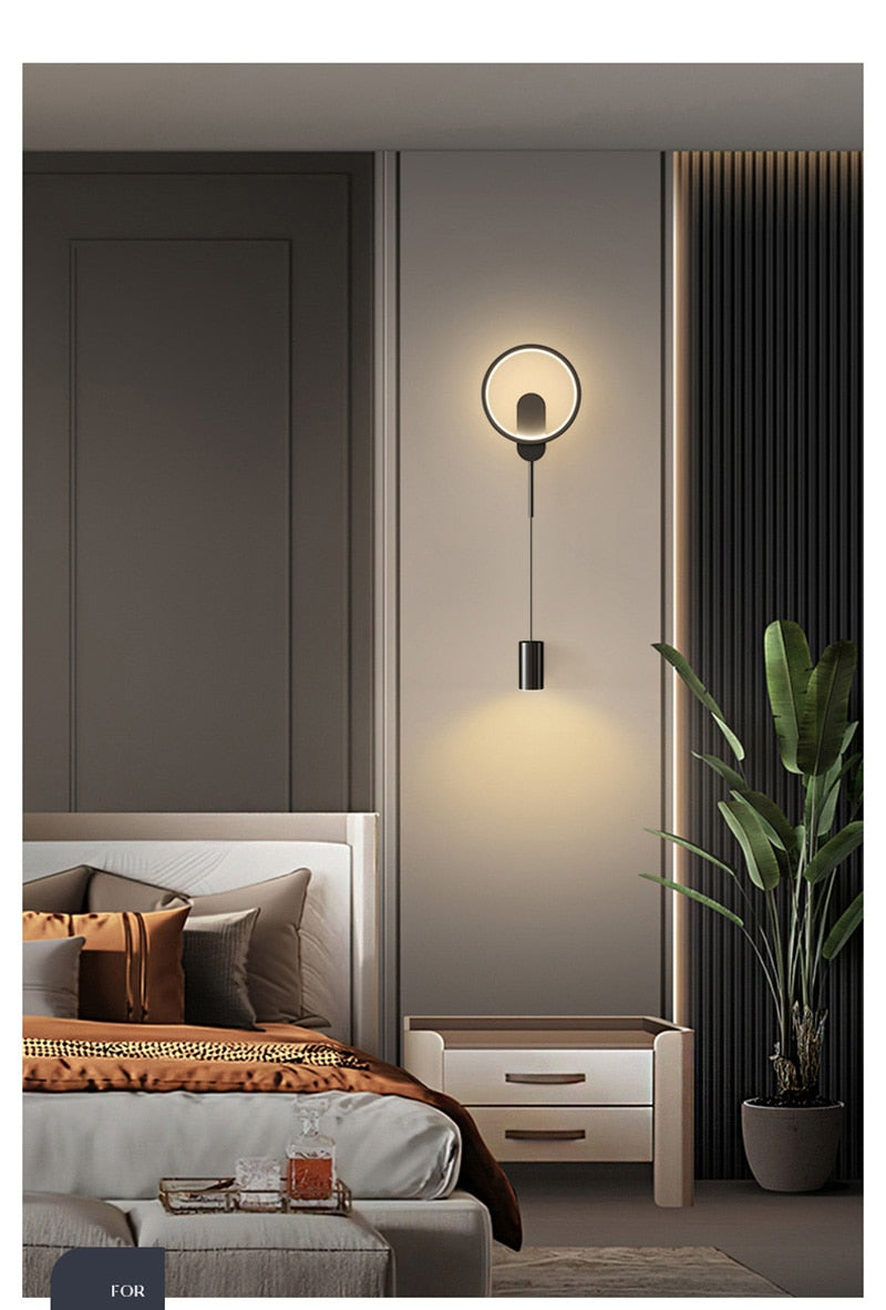 BAN Branwen Moderne LED Nordic Gouden Wandlamp 24W