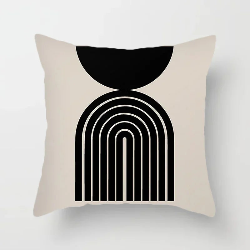 LineArt - Decoratieve kussenhoes met abstract patroon