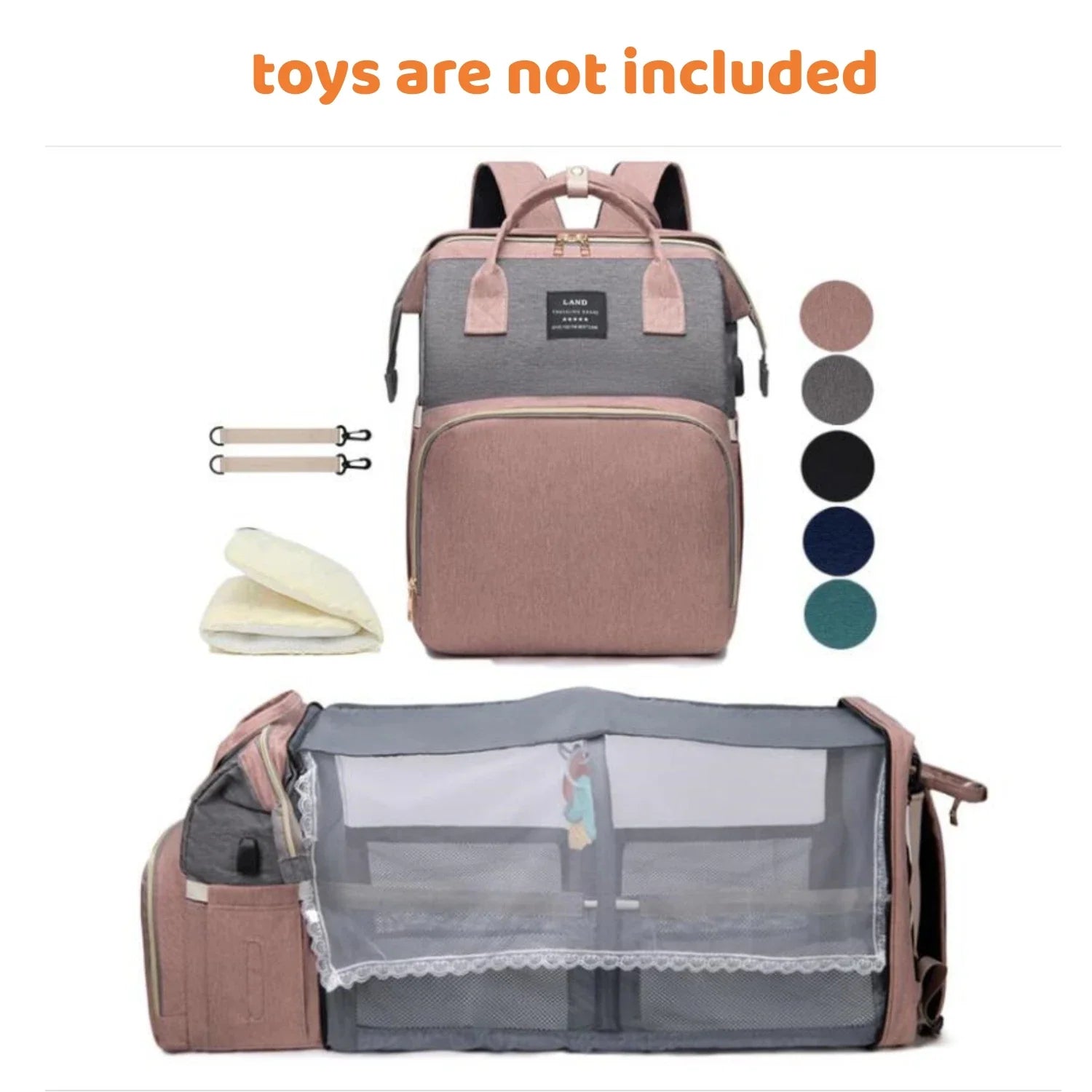 Baby Backpack with Foldable Bed