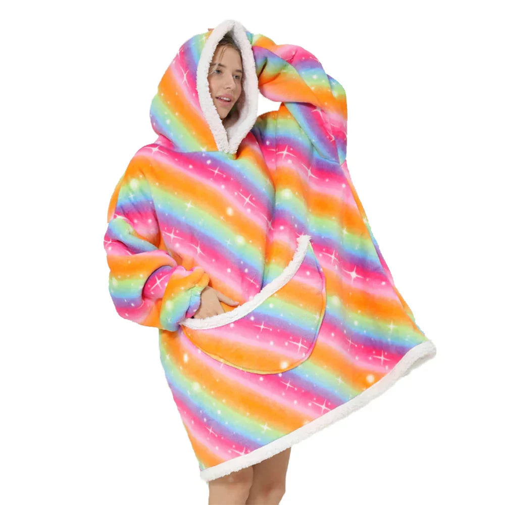 SnugJoy - Pile con cappuccio in colori vivaci