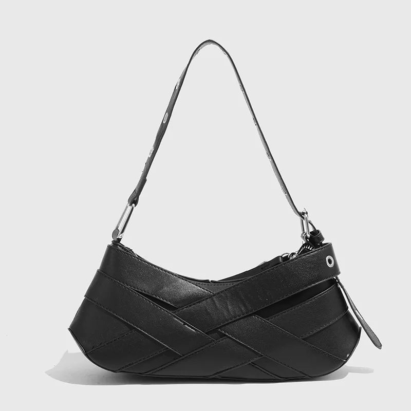 Kylie Buckle-Strap Shoulder Bag