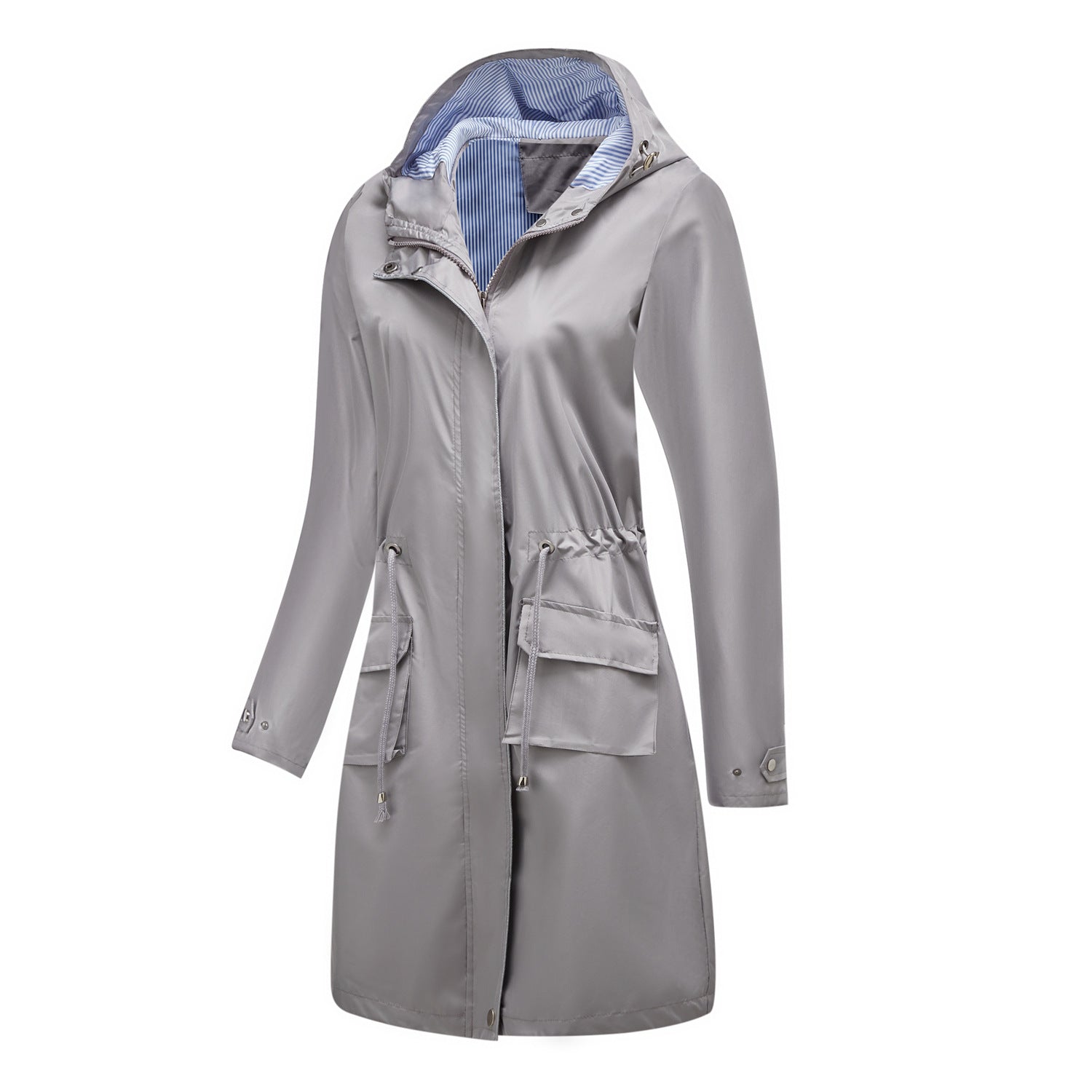 Lisa: Waterdichte trenchcoat/jas met capuchon - herfstwindjack voor dames