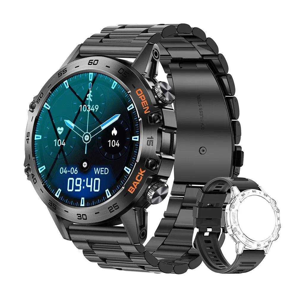 Smartwatch Maxwell Pro Steel – Tracker di fitness e chiamate Bluetooth da 1,39" per Android e iOS