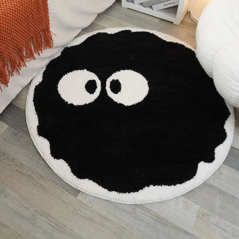 Sara Soft Plush Round Rug – Cozy Anti-Slip Lounge & Gaming Mat