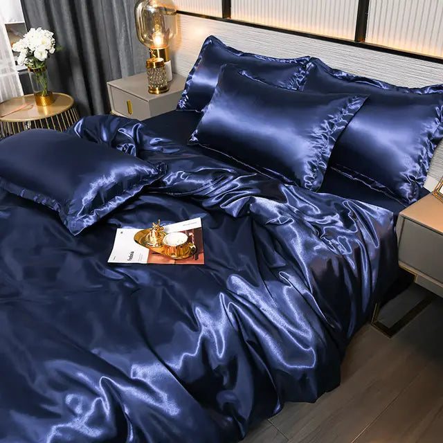 Housse de couette en satin de luxe