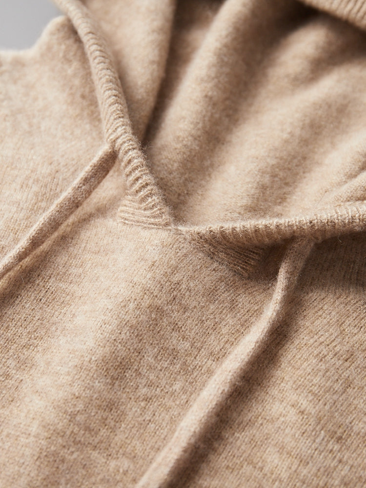 Felpa con cappuccio/maglione 100% cashmere