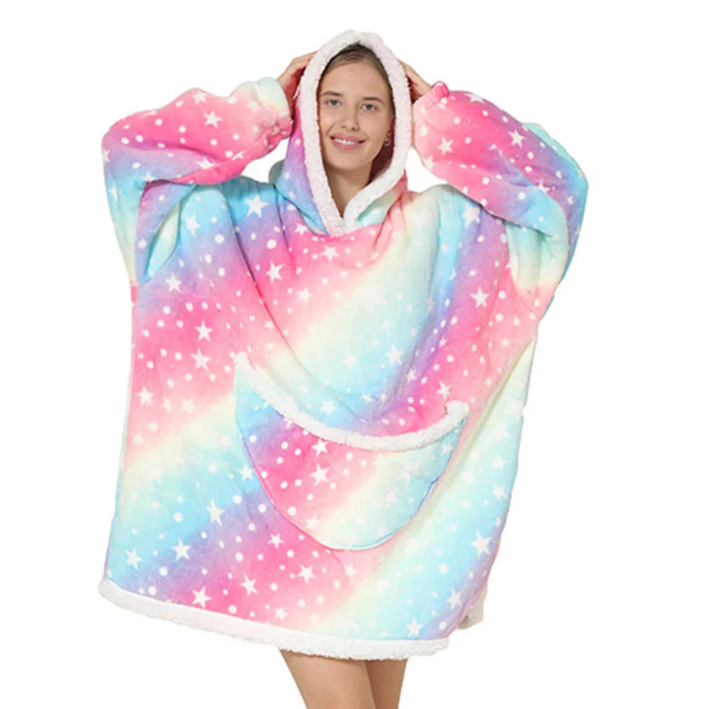 SnugJoy - Fleece with Hood in bright colors