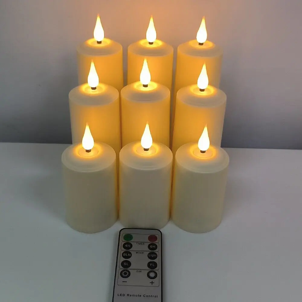 AmbianceRomane - Velas LED impermeables con mando a distancia