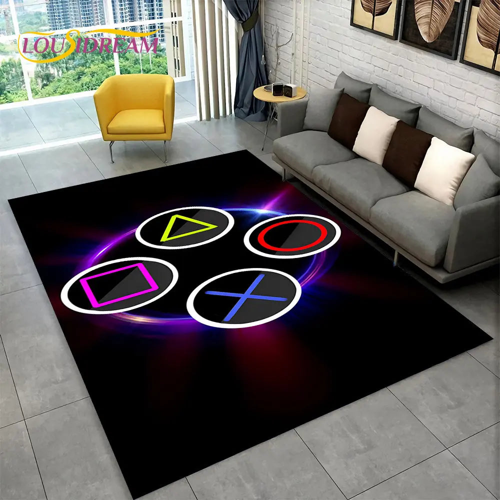 Alex 3D Cartoon Gamer Rug – Fun & Cozy Gamepad Carpet for Kids & Gamers