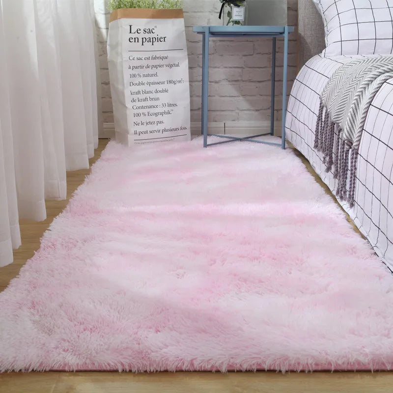 Winnie Fluffy Bedside Rug – Soft, Non-Slip Large Carpet for Bedroom & Nursery