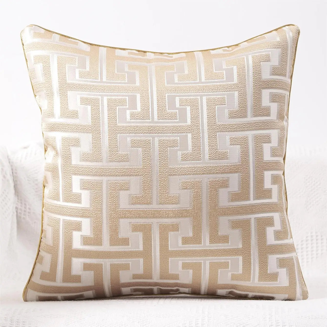 CountryCharm - Housse de coussin rayée pour salon et canapé