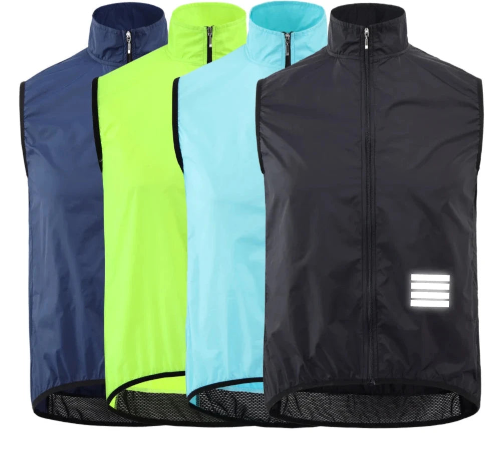 Axelo Chaqueta de ciclismo para hombre - Chaleco ligero resistente al viento