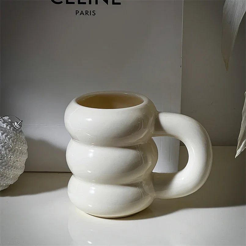 Cana ceramică Nordic Loop – 400ml