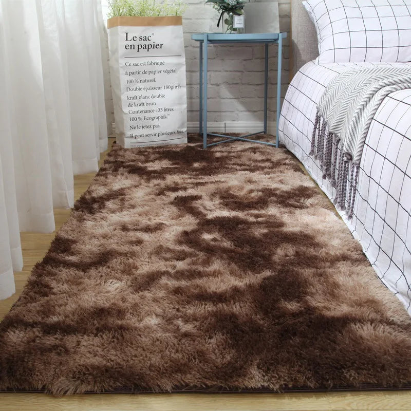 Winnie Fluffy Bedside Rug – Soft, Non-Slip Large Carpet for Bedroom & Nursery