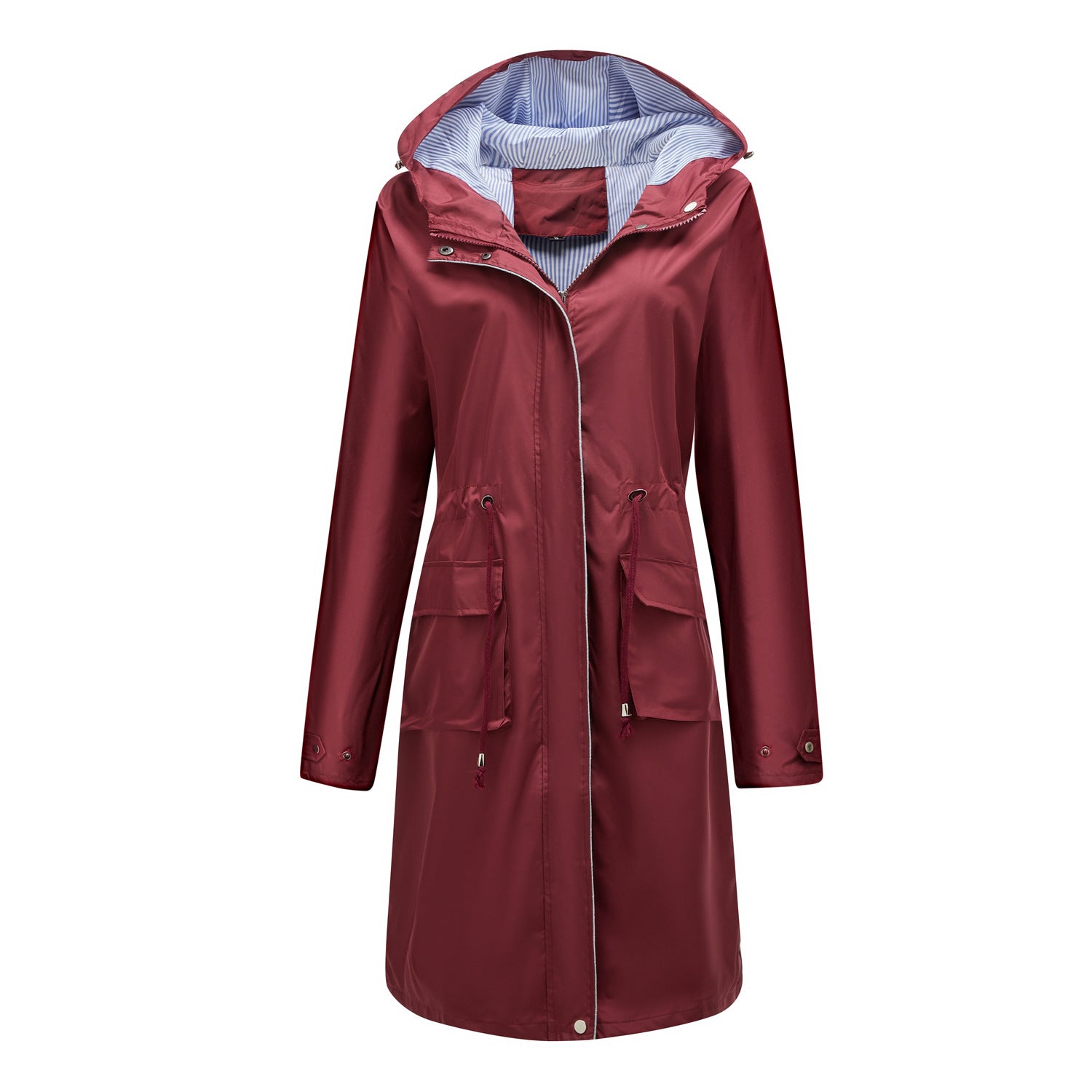 Lisa: Waterdichte trenchcoat/jas met capuchon - herfstwindjack voor dames