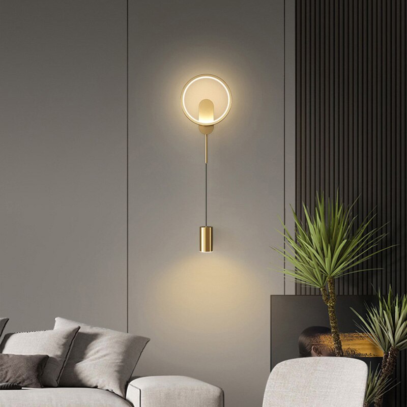 BAN Branwen Moderne LED Nordic Gouden Wandlamp 24W