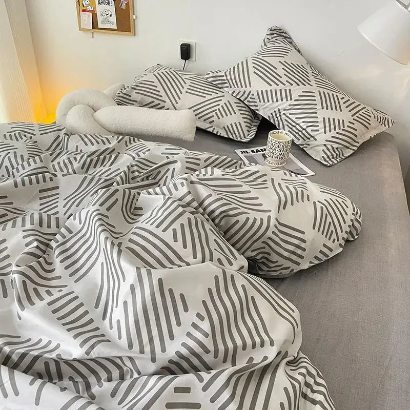 Set di biancheria da letto alla moda coreana