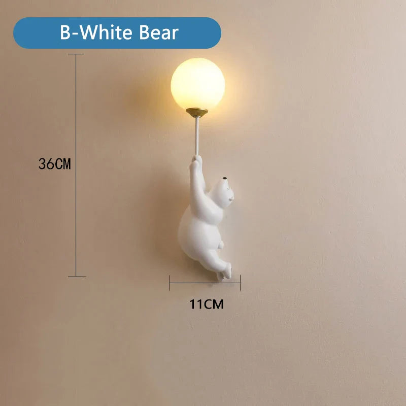 Polar Bear Wall Lamp