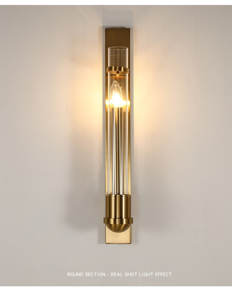 WIN Moderne led-wandlamp in Amerikaanse stijl, luxe gouden licht