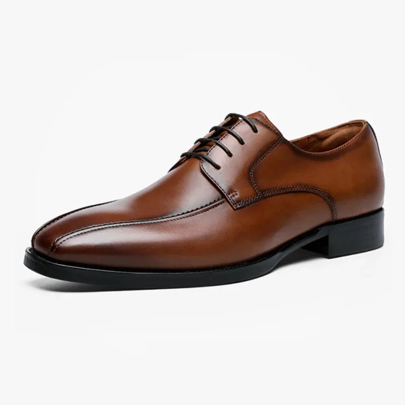 ApexStyle Men's Leather Derby Shoes