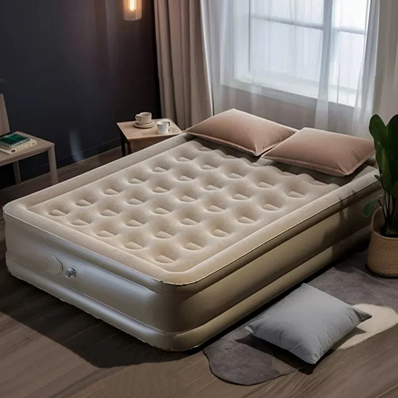 Matelas Gonflable de Luxe Sara – Lit Glamping Ultra-Épais avec Pompe Intégrée