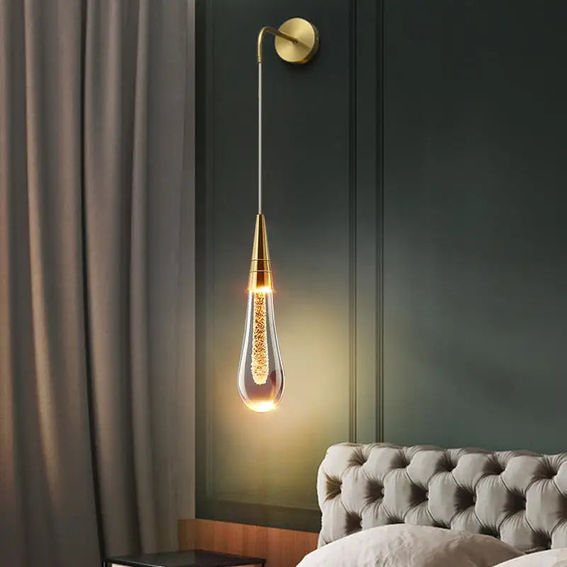 Gouttes de cristal – Lumière décorative, style intemporel