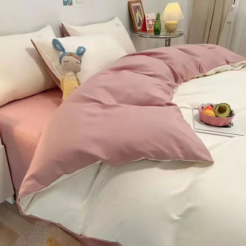 Juego de cama para niños en azul suave