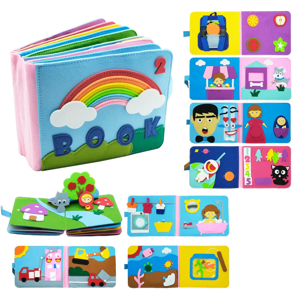 WonderLearn™ Washable Montessori 3D Story Busy Board