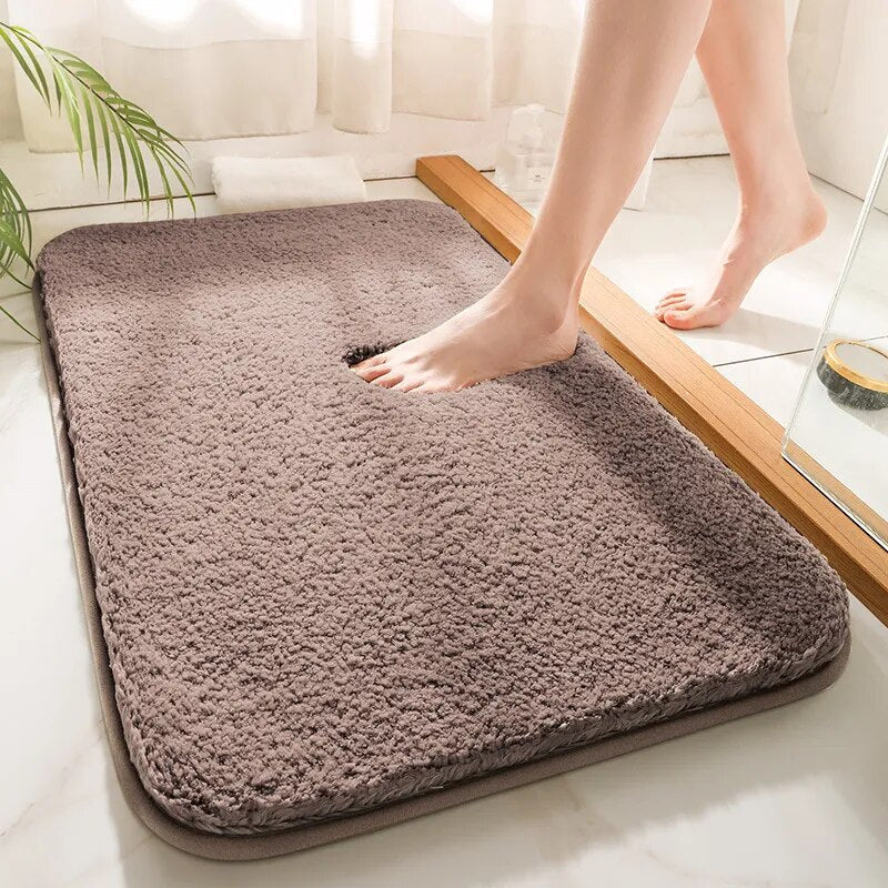 Tapis de bain antidérapant super doux de qualité supérieure – Tapis de salle de bain épais et absorbant pour un confort ultime