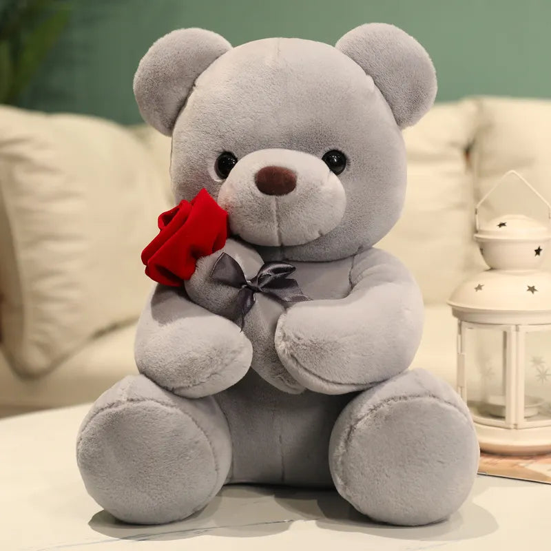 Teddy Rose™️ | câlin d'amour 2024 |Ours en peluche avec rose 🌹