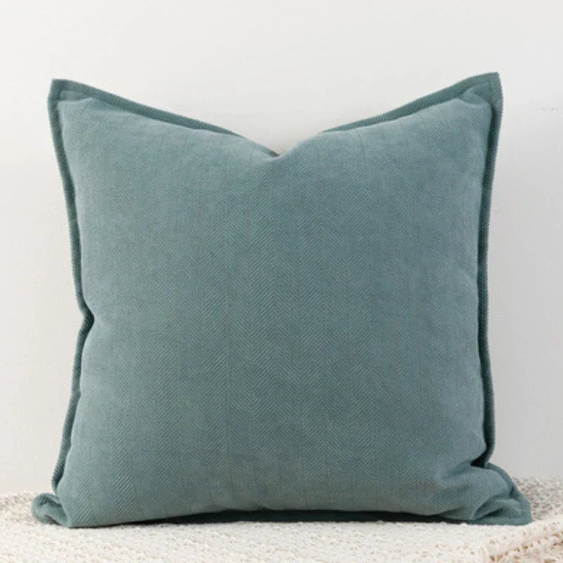 ChenilleCozy - Housse de coussin unie pour la décoration de la maison et de la chambre à coucher