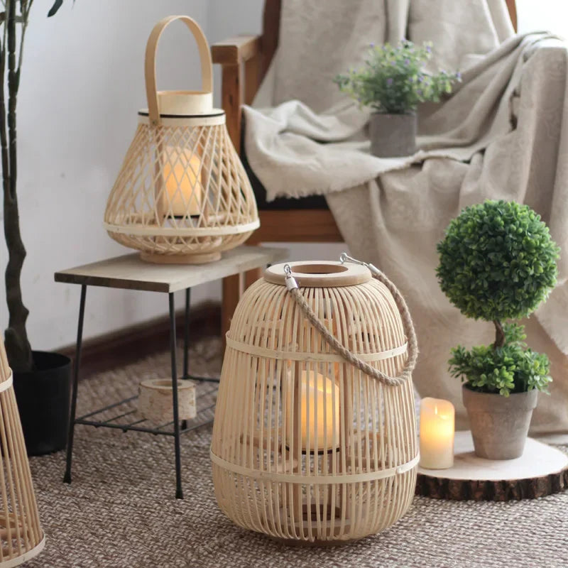 Rattan lanterner