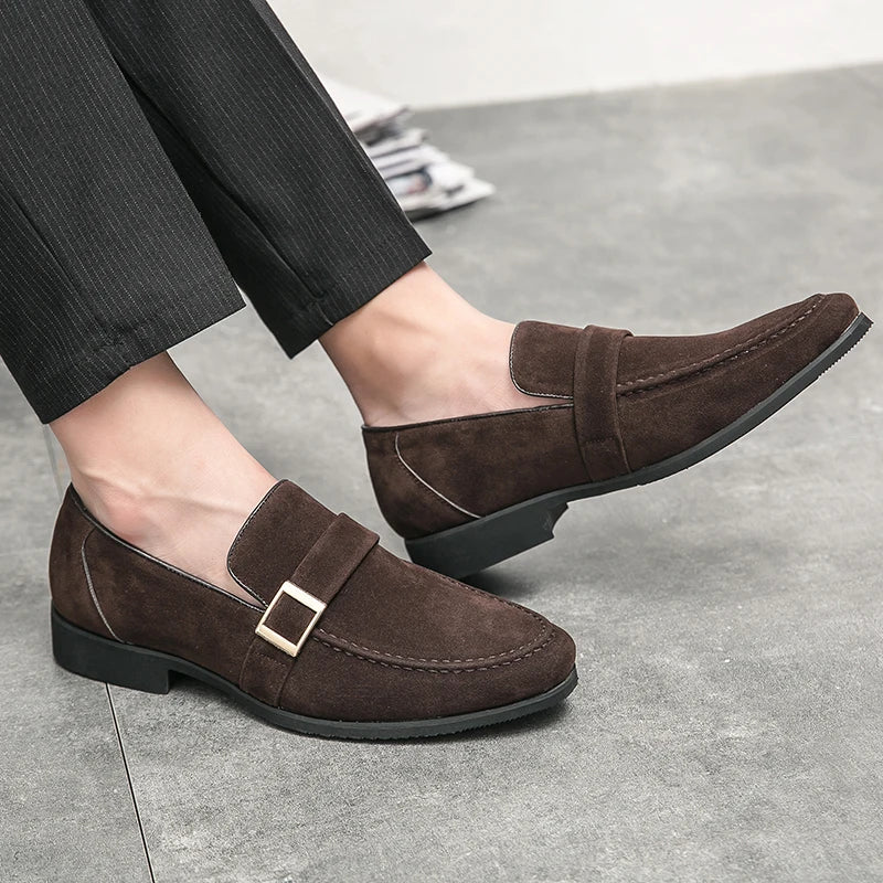 FusionFit Herren-Loafer mit Schleife und spitzem Design