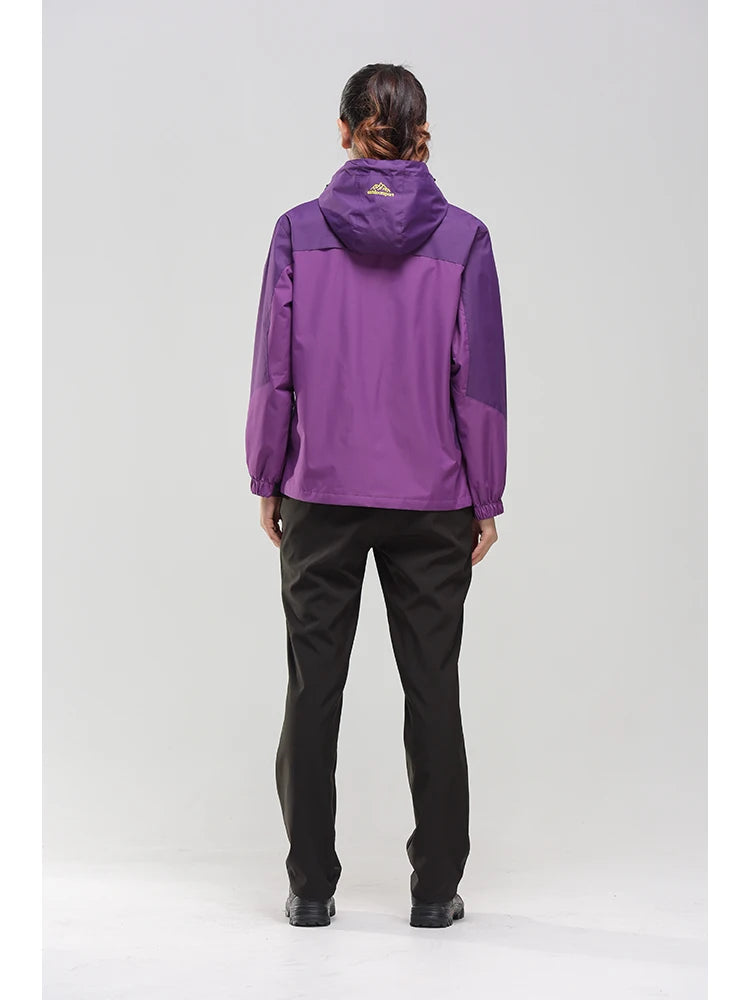 Chaqueta de otoño para mujer para exteriores: impermeable y resistente al viento para senderismo, escalada y viajes