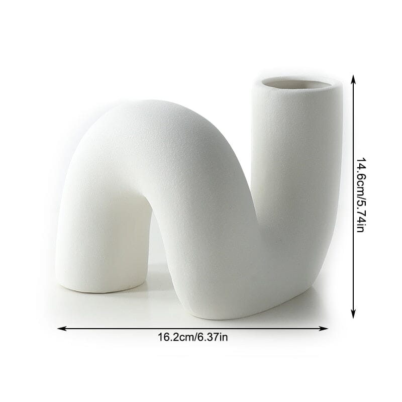 Abstrakt keramisk vase