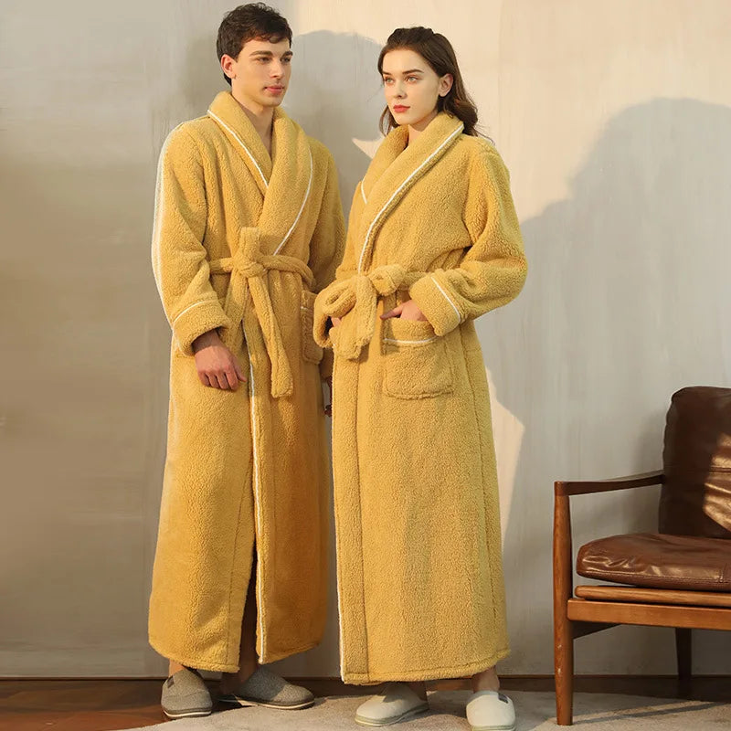 FleeceComfort – Flanell Winterbademantel