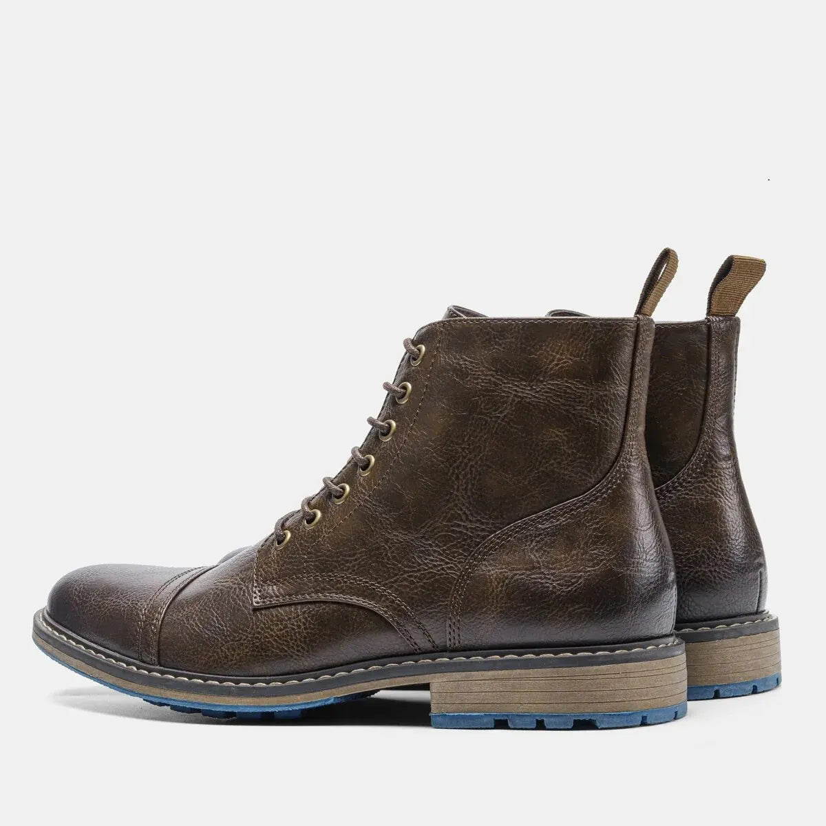 Erick : Bottines à lacets en cuir pour hommes