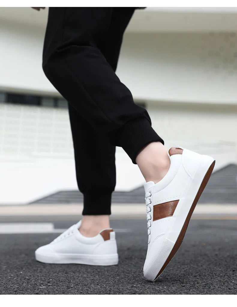 Street Style læder sneakers