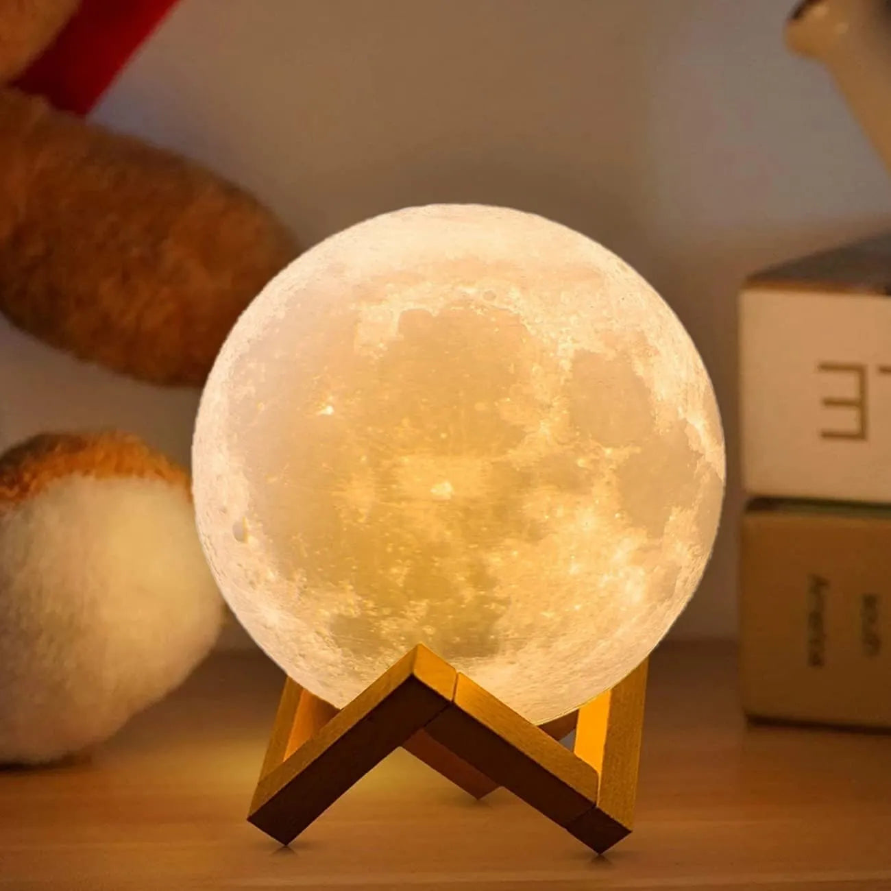 Lampe de table Lune LED 3D, Lampe de nuit, Lampe Galaxy