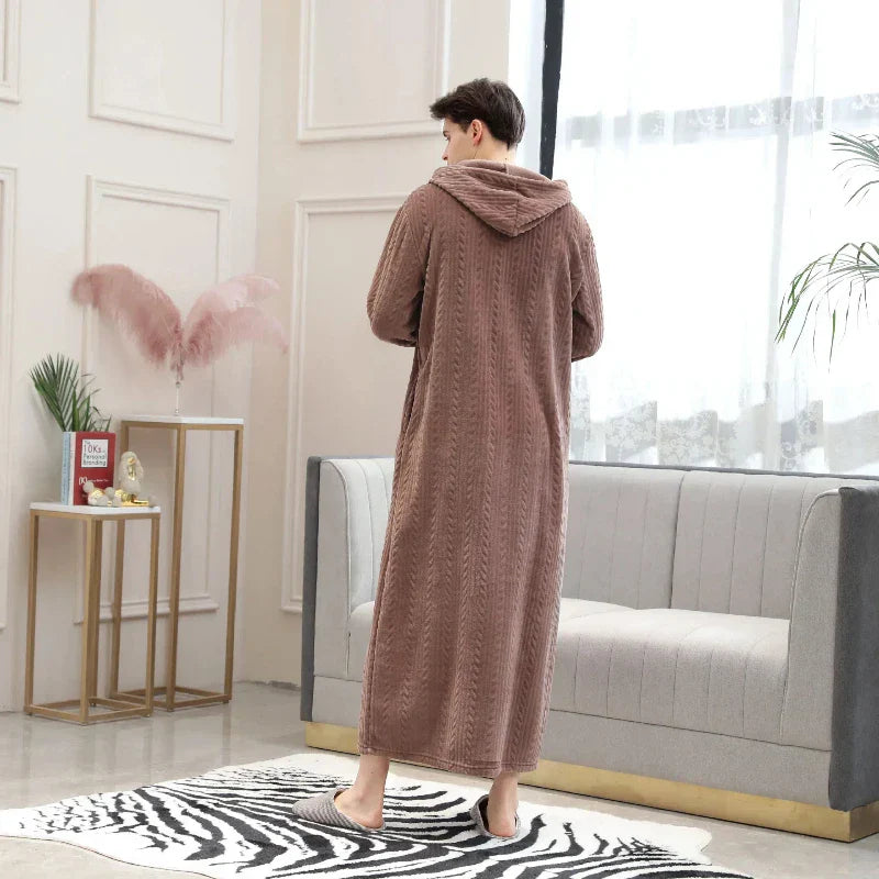 OversizeWarm – Thick Flannel Bathrobe