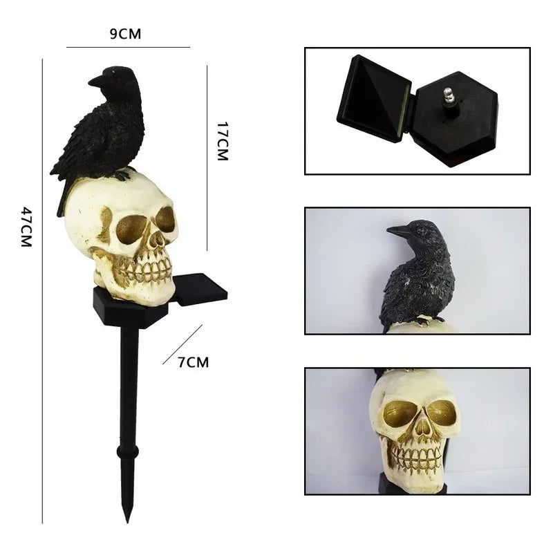 Raven Skull Zonnepadlicht