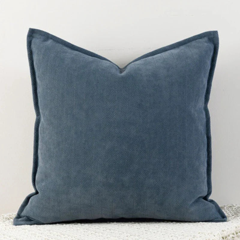 ChenilleCozy - Housse de coussin unie pour la décoration de la maison et de la chambre à coucher