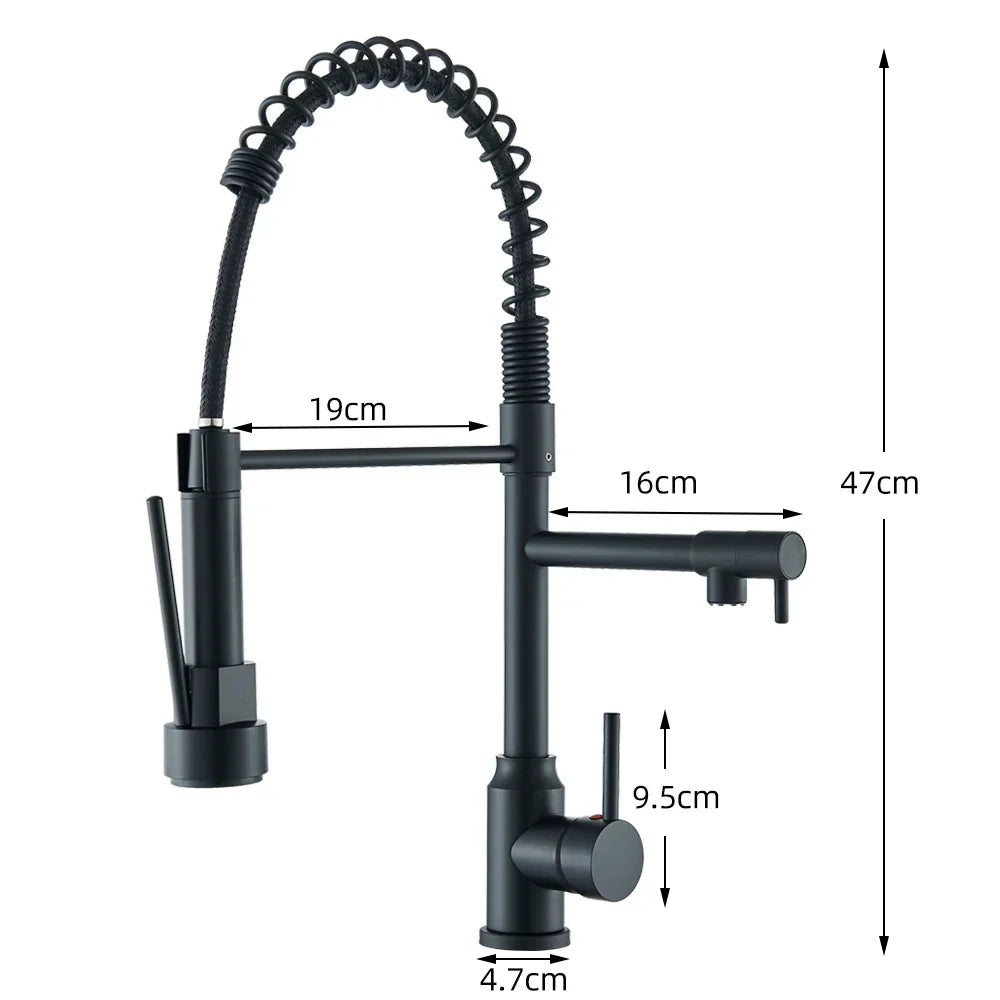 SpringFlow – Robinet mitigeur de cuisine à double bec