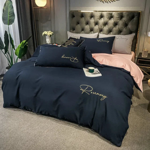 EmbroiLux - Luxury Duvet Cover with Elegant Embroidery