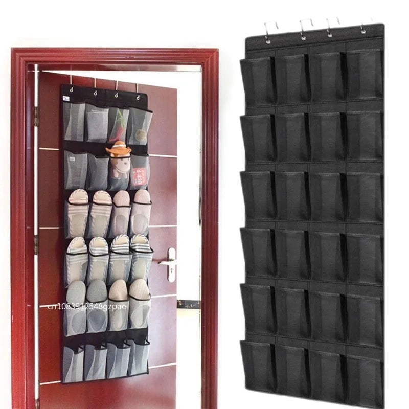 Sara's Over-the-Door Shoe Organizer - 12 Pockets, Large Mesh Storage