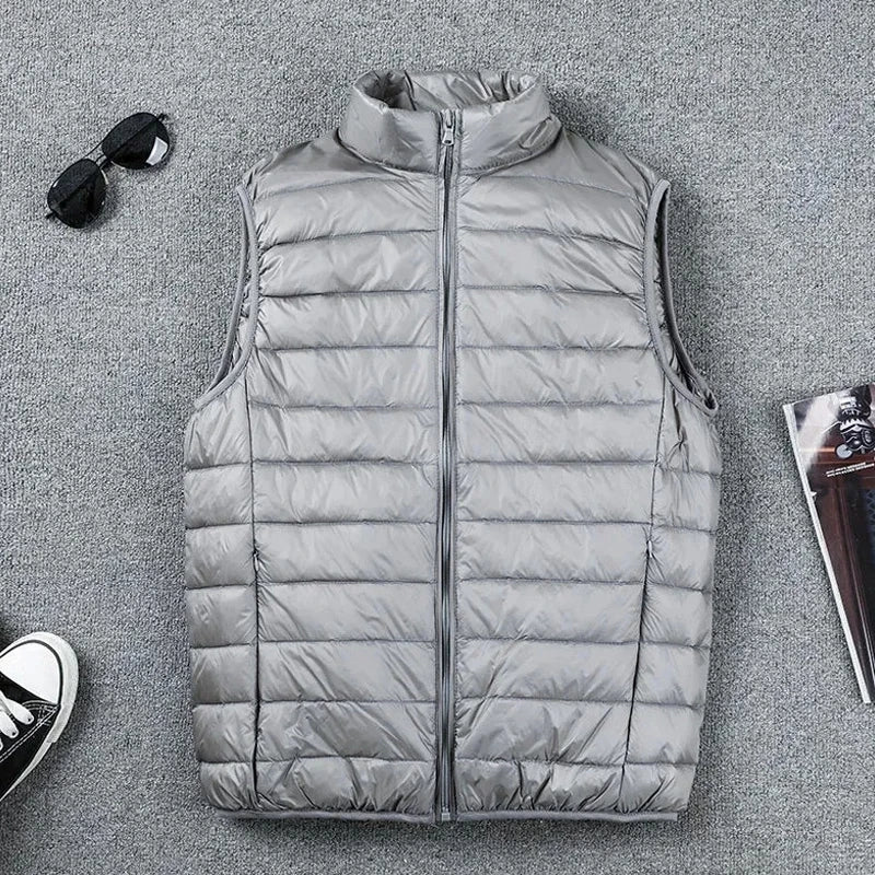 Ärmellose Puffer-Daunenweste für Herren von Aiden: perfekt für Winter und Herbst